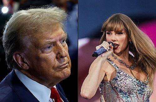 도널드 트럼프 미국 대통령과 테일러 스위프트. /AFP 연합뉴스