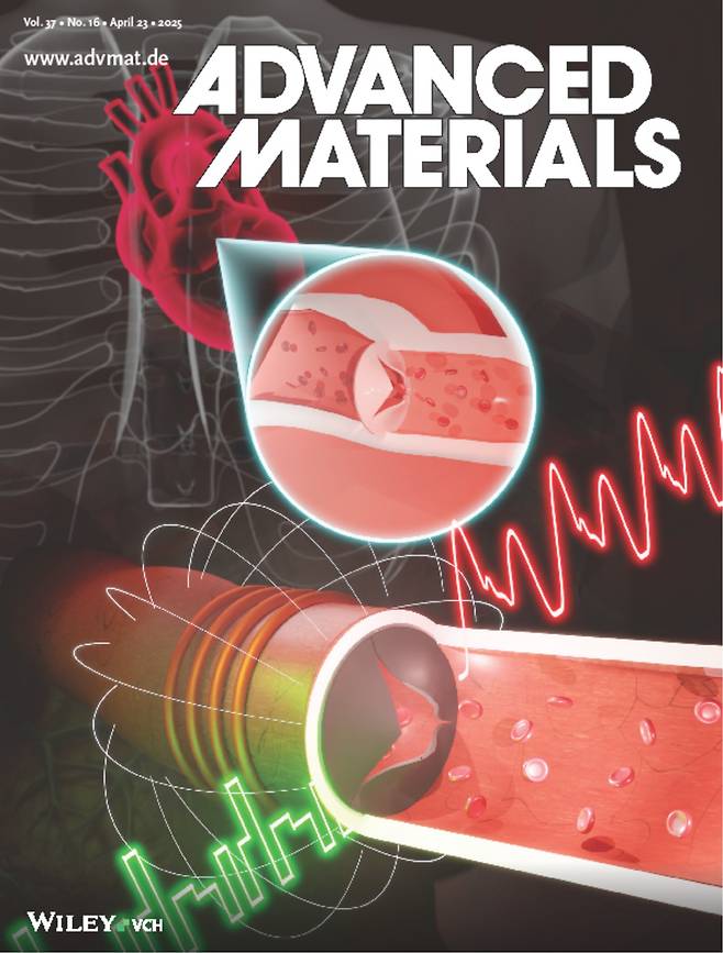 박윤석 경희대 교수 연구진은 인간의 대동맥 판막 구조를 모사한 생체모사형 소프트 심장 밸브와 정밀한 자기장 제어로 복잡한 맥압 파형을 구현할 수 있는 고정밀 심혈관 시뮬레이터를 개발했다./한국연구재단