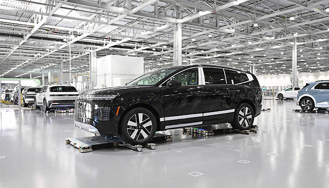 현대차그룹 메타플랜트 아메리카(HMGMA)가 생산한 아이오닉 9.