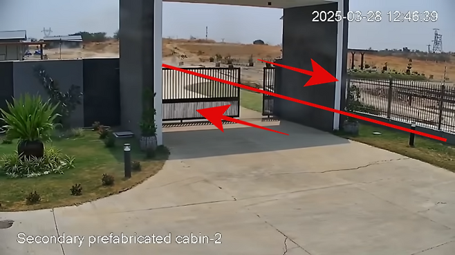 지난 3월 미얀마에서 발생한 규모 7.7 지진 당시 땅이 갈라지는 모습. 사진=유튜브(2025 Sagaing Earthquake Archive)/Htin Aung