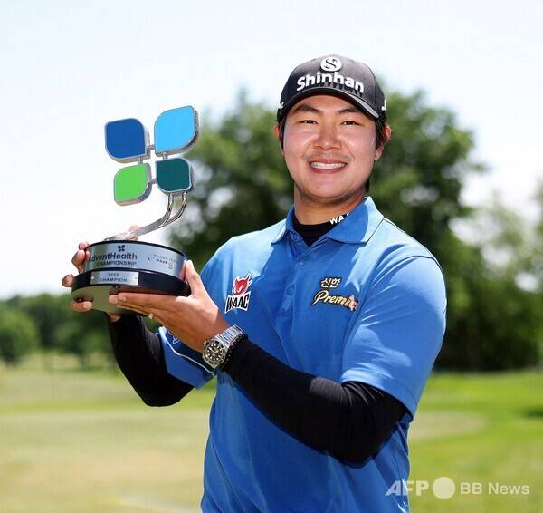 2025년 미국프로골프(PGA) 2부 콘페리투어 어드벤트헬스 챔피언십에서 우승한 김성현 프로. 사진제공=ⓒAFPBBNews = News1