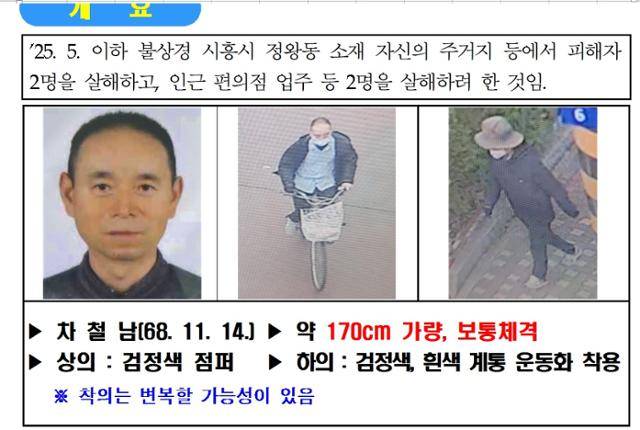 56세 차철남 공개수배 전단. 경기남부경찰청 제공