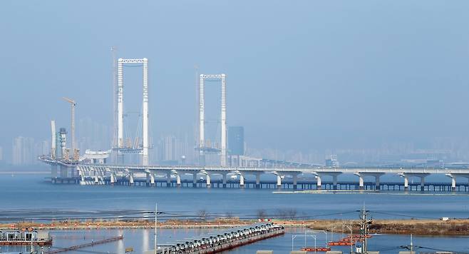 인천 영종~청라를 연결하는 제3연륙교. 인천경제자유구역청 제공