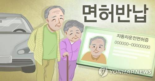 고령운전자 면허반납. 연합뉴스