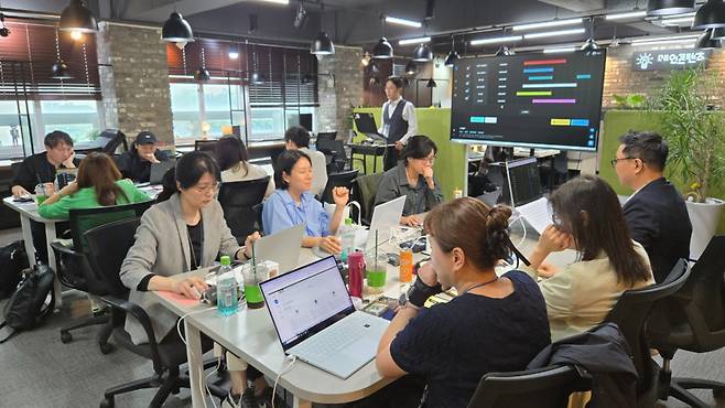 '2025 슘페터 창업디렉터 1급 양성과정' 교육 현장 모습./사진제공=메인콘텐츠