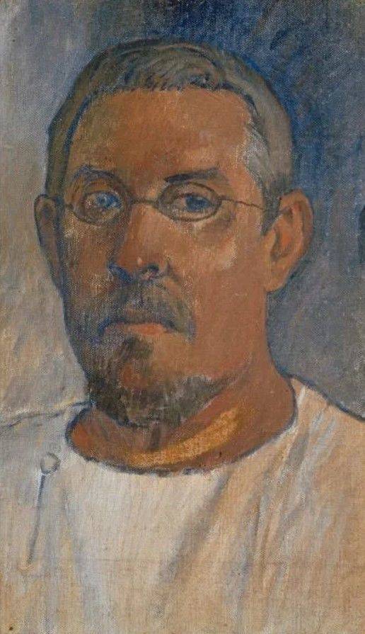 위작 의혹을 받고 있는 폴 고갱의 마지막 자화상 ‘안경 쓴 자화상’(1903). Paul Gauguin, Self-Portrait with Glasses (1903). Photo: © Photo Martin P. Bühler/Kunstmuseum Basel. *재판매 및 DB 금지