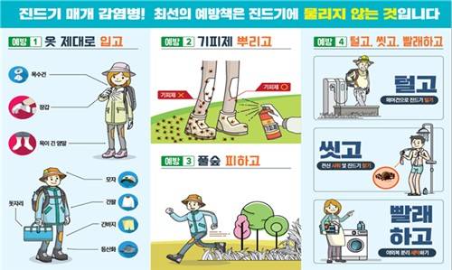 진드기 매개 감염병 예방수칙 [경남 거제시 제공. 재판매 및 DB 금지]