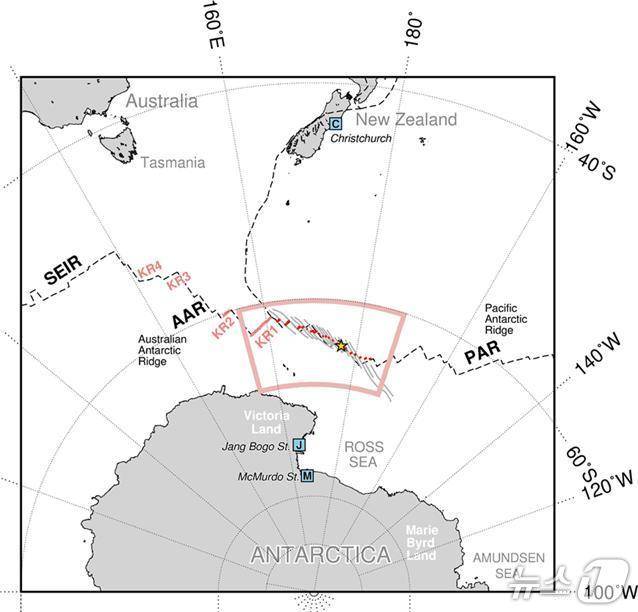 남극 중앙해령 연구지역(극지연구소 제공)