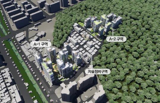 서울 노원구 월계동534 일대 모아타운 정비 후 조감도. [서울시 제공]