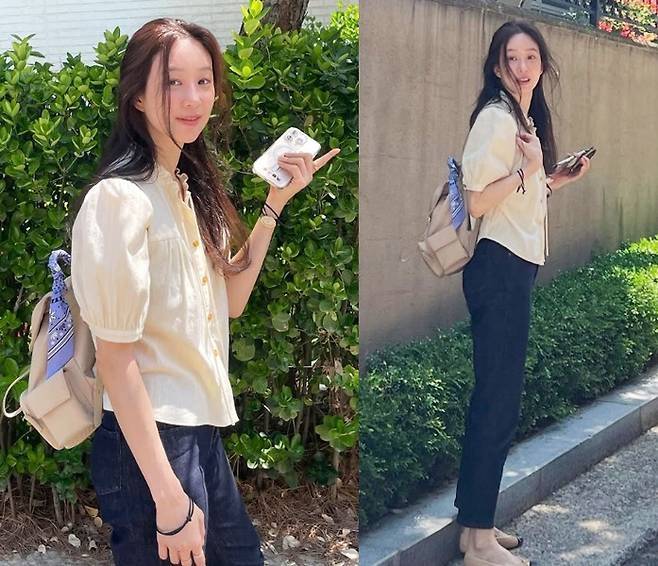 정려원이 ‘시간을 거스른 듯한 미모’로 눈길을 끌었다.사진=정려원 SNS