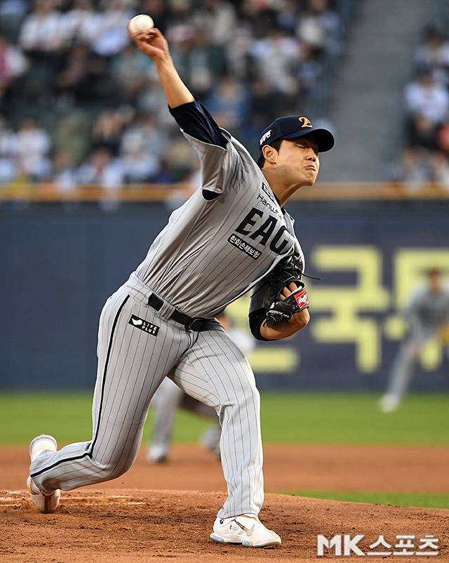 한화 문동주는 20일 울산 NC전에서 승리를 챙겼다. 사진=천정환 기자