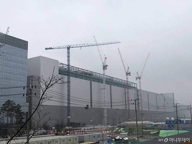 삼성전자 평택캠퍼스 건설현장. /사진=이정혁 기자.