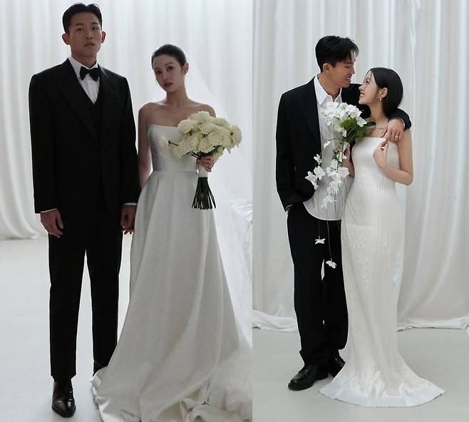 축구선수 정우영과 배우 이광기 딸 이지연씨 웨딩사진. 두 사람은 오는 6월15일 결혼식을 올린다. /사진=정우영 인스타그램