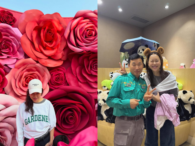 백지영이 가족과 에버랜드를 즐기는 중이다./백지영 인스타그램