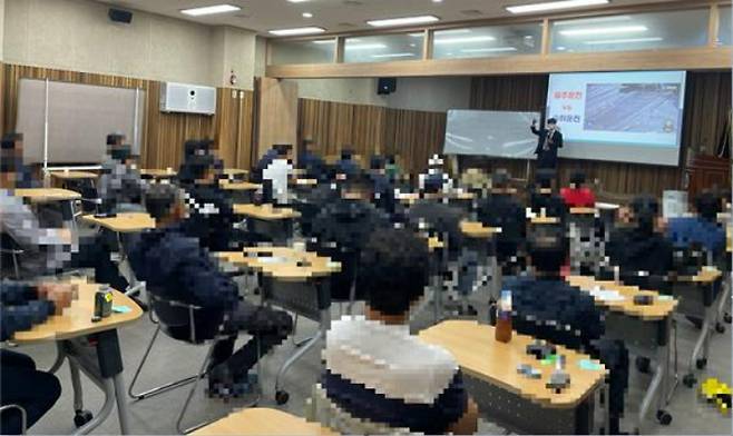 '준법운전강의 수강명령' 집행 현장. 순천 준법지원센터 제공