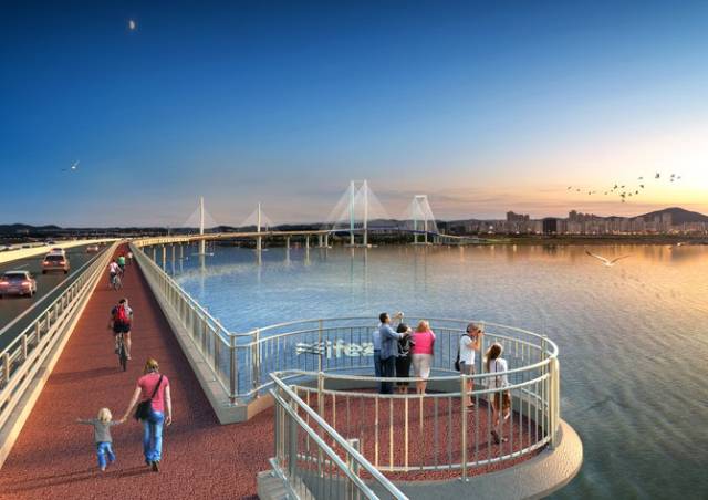 ▲부안과 고창을 잇는 국도 77호선 노을대교 ⓒ