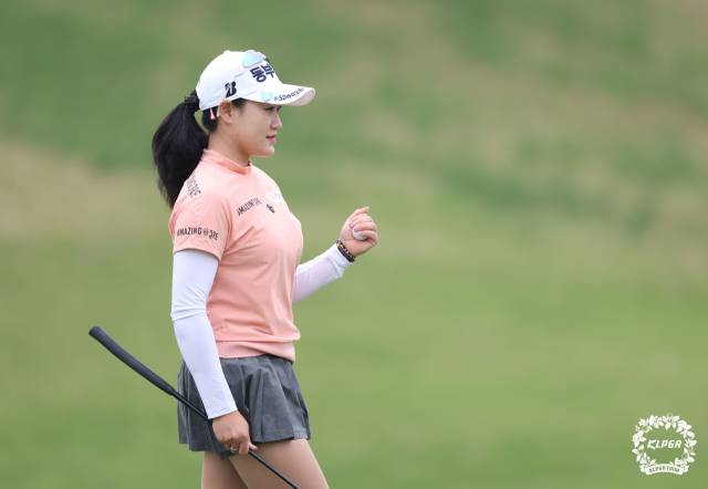 상금 랭킹 7위에 올라 있는 지한솔. 사진 제공=KLPGA