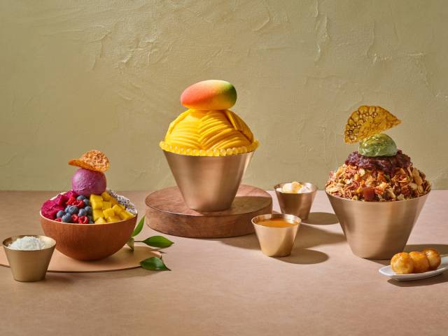 그랜드 인터컨티넨탈 서울 파르나스의 빙수 3종. 사진 제공=파르나스호텔.