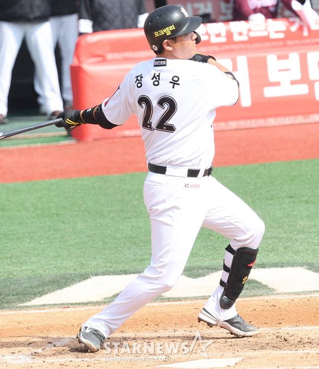 KT 위즈 장성우. /사진=김진경 대기자