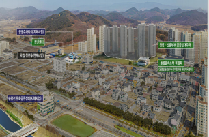 (경북 예천) 청년 온 마을 지음 프로젝트 (사업비 : 3,583.7억원, 규모 : 53,419㎡). 국토부 제공.