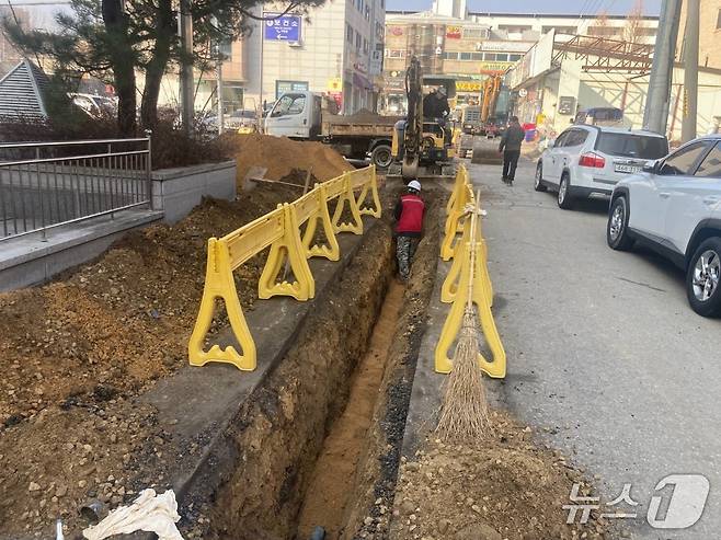 가평군 지방상수도 현대화 사업 현장.(한강유역협력단 제공. 재판매 및 DB금지)/뉴스1
