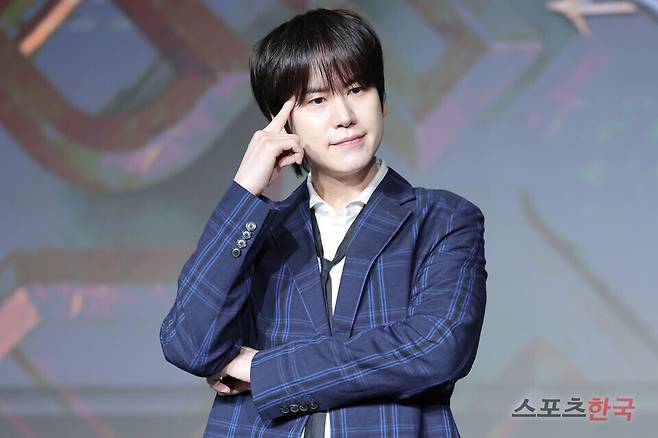 넷플릭스 예능 '데블스 플랜: 데스룸' 제작발표회에 참석한 규현. 25.04.29 ⓒ이혜영 기자 lhy@hankooki.com