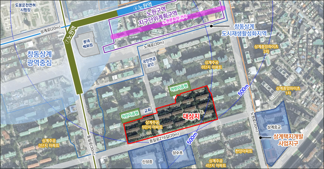 상계주공5단지는 1987년 준공된 840가구 규모의 노후 아파트다. 재건축을 통해 지하 3층~지상 35층 996가구로 탈바꿈할 예정이다. 재건축은 신탁 방식으로 진행된다. /상계주공5단지 재건축정비사업