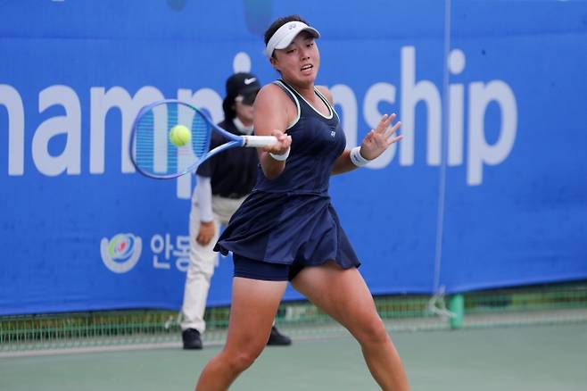 2025 ITF 안동 대회 1회전에서 약 한 달 만에 국제 대회 본선 승리를 거둔 정보영