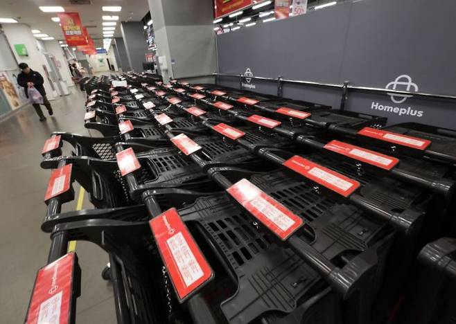 서울시내 한 홈플러스 매장. 연합뉴스
