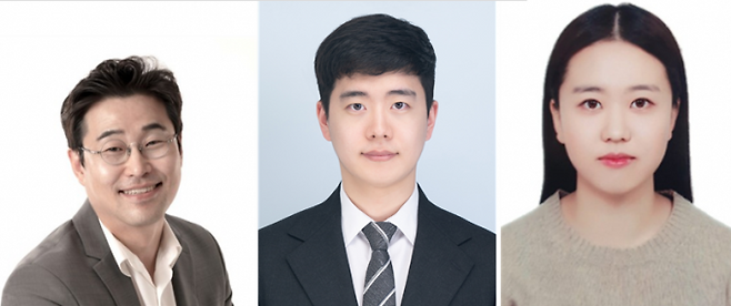 (왼쪽부터) 최시영 포스텍 신소재공학과·반도체공학과 교수. 장진혁 박사. 남연서 통합과정생. 포스텍 제공.