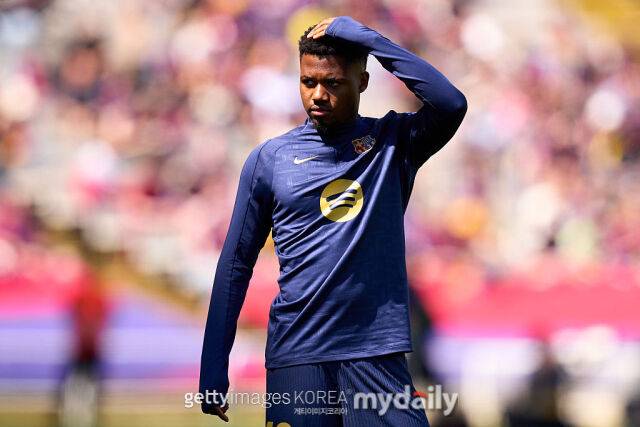 이번 시즌을 끝으로 FC 바르셀로나를 떠나는 것이 유력한 안수 파티. /게티이미지코리아