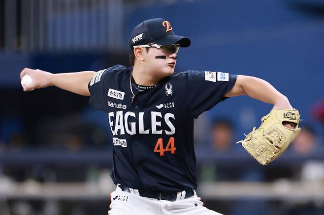 한화 마무리 김서현. 연합뉴스