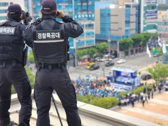 대구경찰청 경찰특공대. 대구경찰청 제공