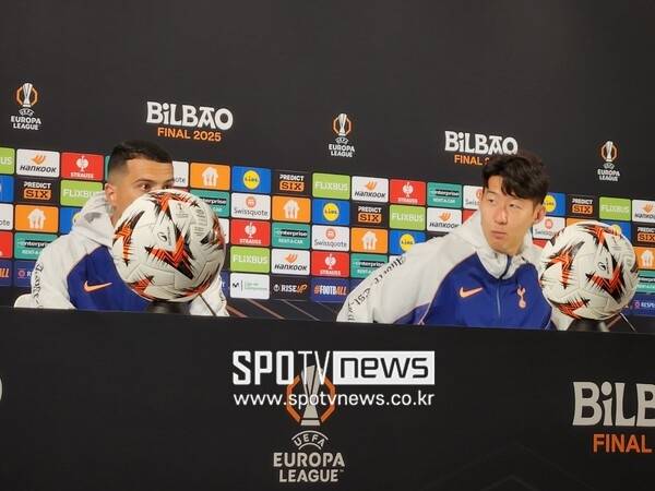 ▲ 손흥민과 페드로 포로.