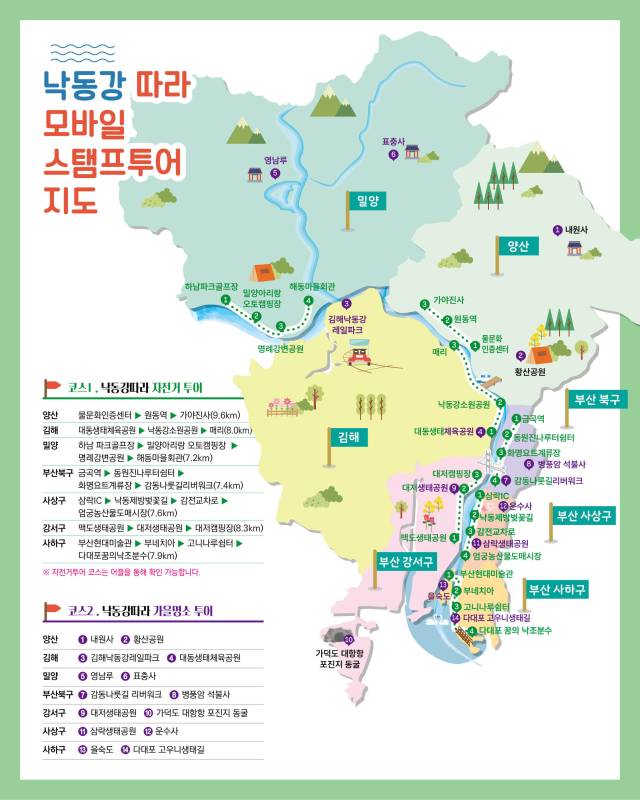 낙동강 따라 스탬프 투어 홍보 포스터. 양산시 제공