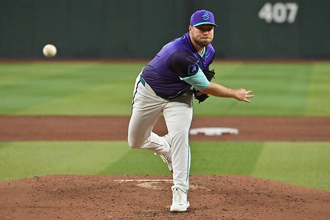 애리조나 다이아몬드백스 에이스 코빈 번스. Imagn Images연합뉴스