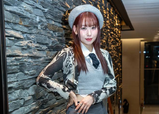 걸그룹 미아이의 리더 가사하라 모모나./ 조인원 기자