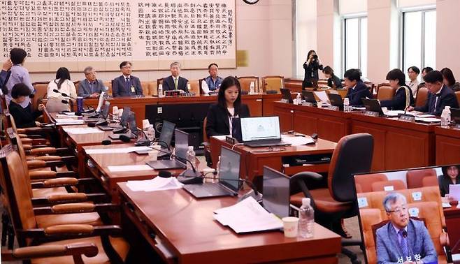 지난 14일 오전 서울 여의도 국회 법제사법위원회에서 조희대 대법원장 등 사법부의 대선개입 의혹 진상규명 청문회가 열리고 있다. ⓒ뉴시스