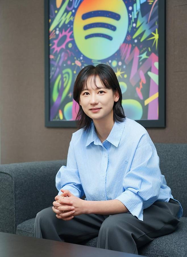 박정주 스포티파이코리아 뮤직팀 총괄은 “스포티파이는 이용자들과의 장기적 신뢰를 쌓아 가는 것을 중요시한다”고 했다. 스포티파이코리아 제공