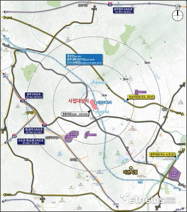 이천시 신둔도예촌역 조감도.