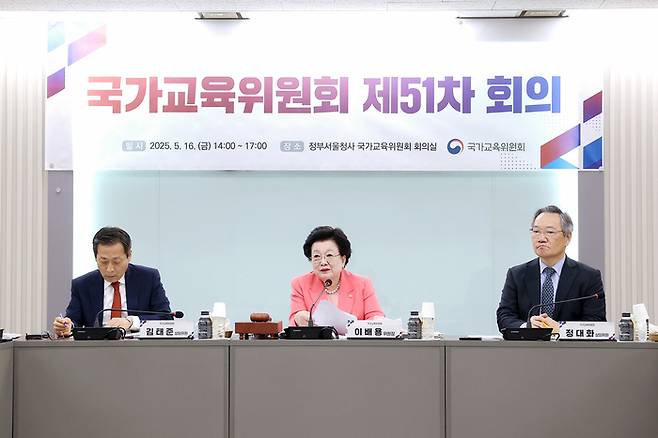 16일 열린 국가교육위원회 제51차 회의. (사진=국가교육위원회)