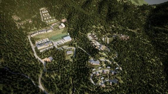 국립백양산자연휴양림 조감도