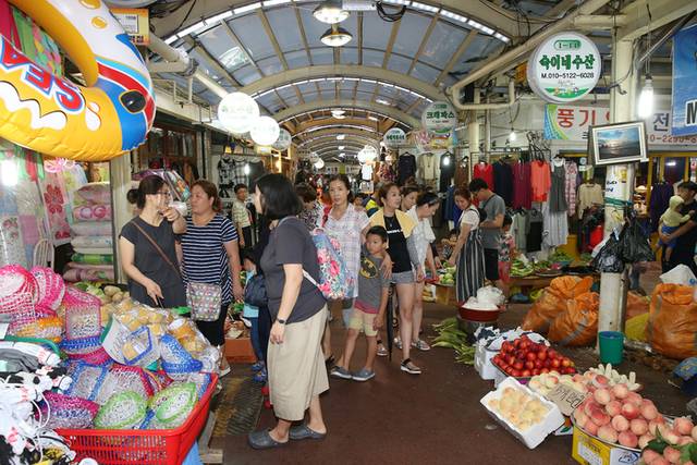 ▲ 동해시 동쪽바다 중앙시장 현재 모습.