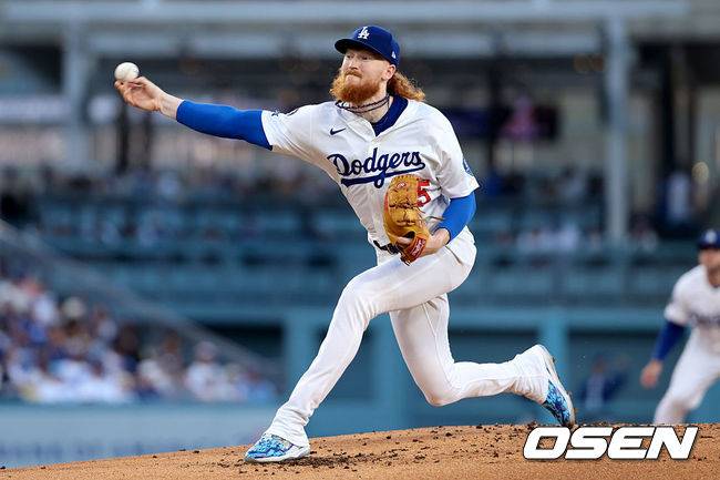[사진] LA 다저스 더스틴 메이. ⓒGettyimages(무단전재 및 재배포 금지)