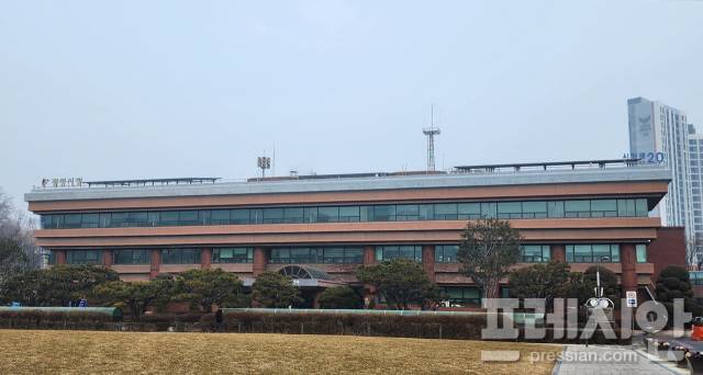 ▲광명시청 전경. ⓒ프레시안(전승표)