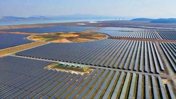 전남 해남군 ‘솔라시도 기업도시’에 조성된 재생에너지산업단지. 해남군 제공