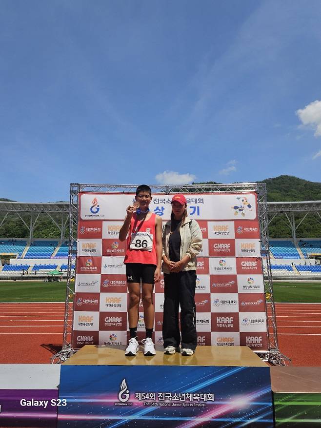 높이뛰기 동메달리스트 정태율.