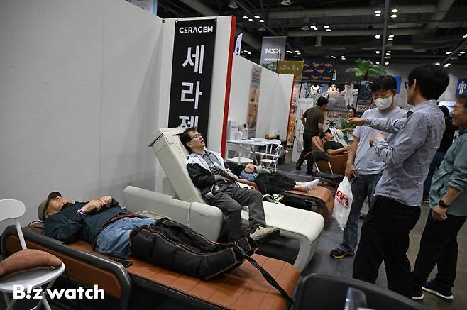 23일 경기 고양시 킨텍스에서 캠핑·아웃도어·레포츠 박람회 '국제아웃도어캠핑&레포츠페스티벌'이 개최되고 있다./사진=이명근 기자 qwe123@