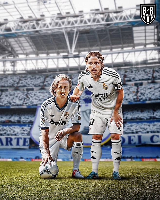 모드리치의 어제와 오늘. 출처=블리처리포트 캡쳐