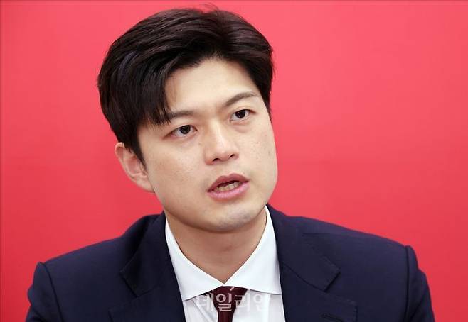 김용태 국민의힘 비상대책위원장이 22일 오후 국회에서 데일리안과 인터뷰를 하고 있다. ⓒ데일리안 홍금표 기자